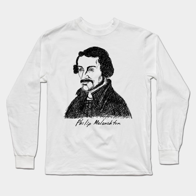 Philip Melanchthon. Christian figure. Long Sleeve T-Shirt by Reformer